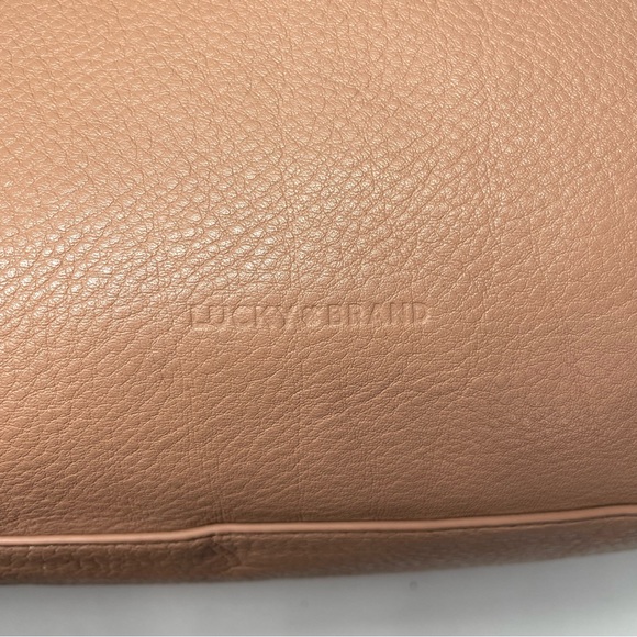 Lucky Brand Numa Tote Bag Purse Blush Pink Leather Handbag Satchel Tassels Hobo - Picture 5 of 7